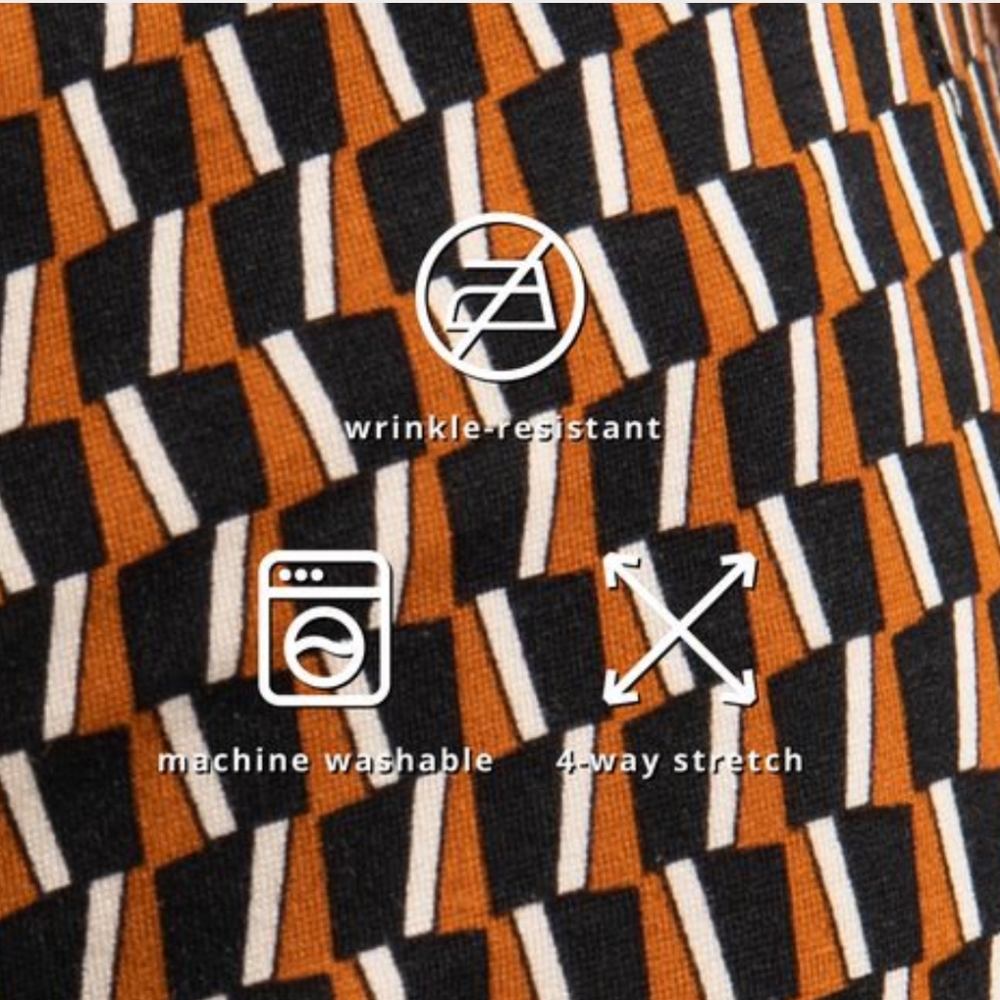 Betabrand Geometric Patterned Boot Cut Pants - image 3